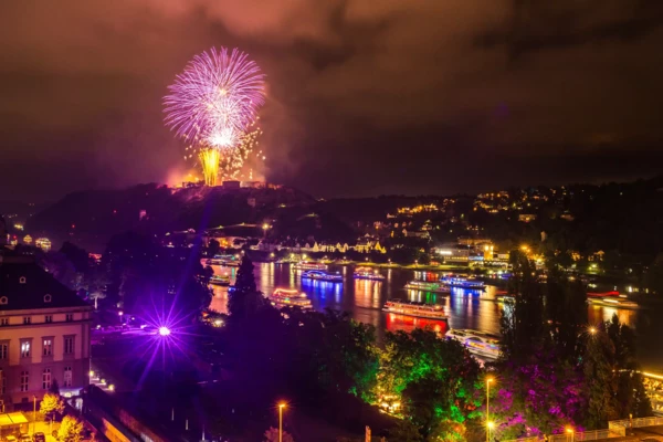 The fireworks at Rhein in Flammen® Koblenz © Koblenz-Touristik GmbH, Henry Tornow The fireworks at Rhein in Flammen® Koblenz © Koblenz-Touristik GmbH, Henry Tornow